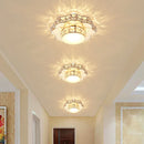Modern crystal ceiling light with floral design for all spaces