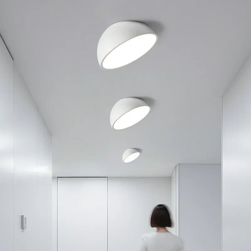 Modern round nordic dimmable ceiling light for interior decoration