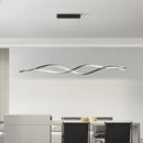 Modern nordic atmospheric twisted LED chandelier