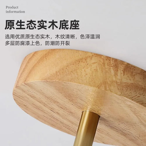 Khaki Japanese style ceiling light - vue 5 sur 8