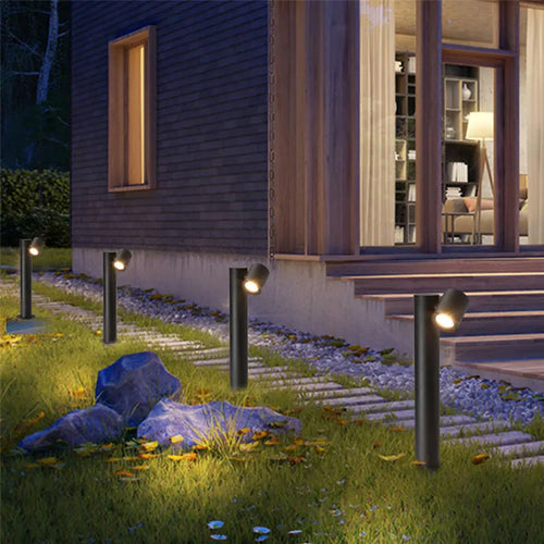 Waterproof outdoor LED rotating lamp for garden and park - vue 7 sur 7