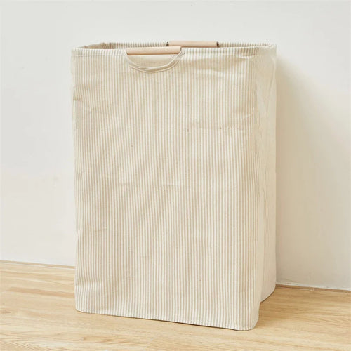 foldable storage basket for dirty laundry with handle - vue 12 sur 12