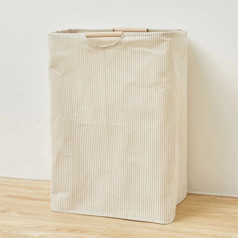 foldable storage basket for dirty laundry with handle - vue 11 sur 12
