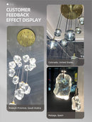 Modern high crystal chandelier for refined lighting