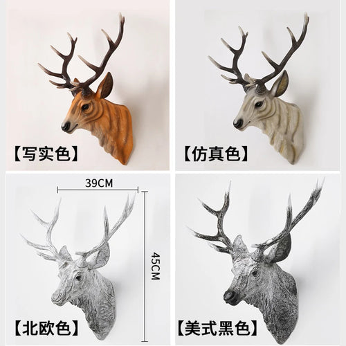 Modern deer antler wall light with decorative LED - vue 5 sur 14