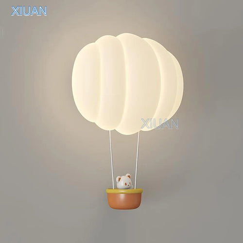 Romantic hot air balloon wall lamp indoor decorative light - vue 2 sur 8