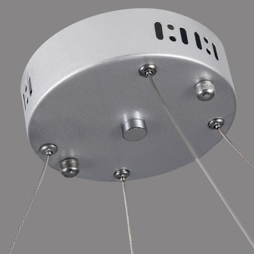 Metal chandelier with glass ball for interior decoration - vue 6 sur 25