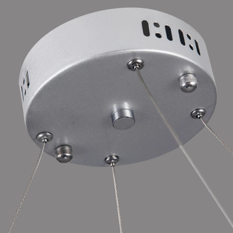 Metal chandelier with glass ball for interior decoration - vue 5 sur 25