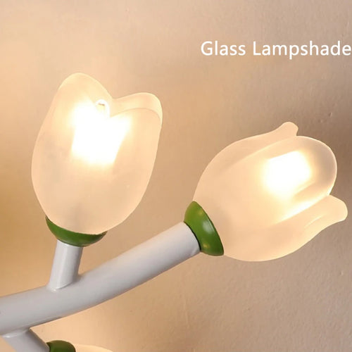 Led g4 wall light girl rabbit flower for children - vue 6 sur 22