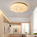 Creative Nordic wooden recessed LED ceiling light