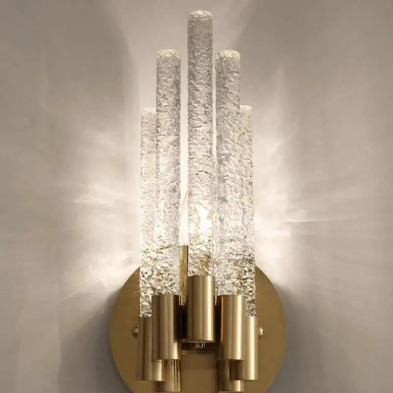 Luxury crystal wall light for interiors - vue 5 sur 8
