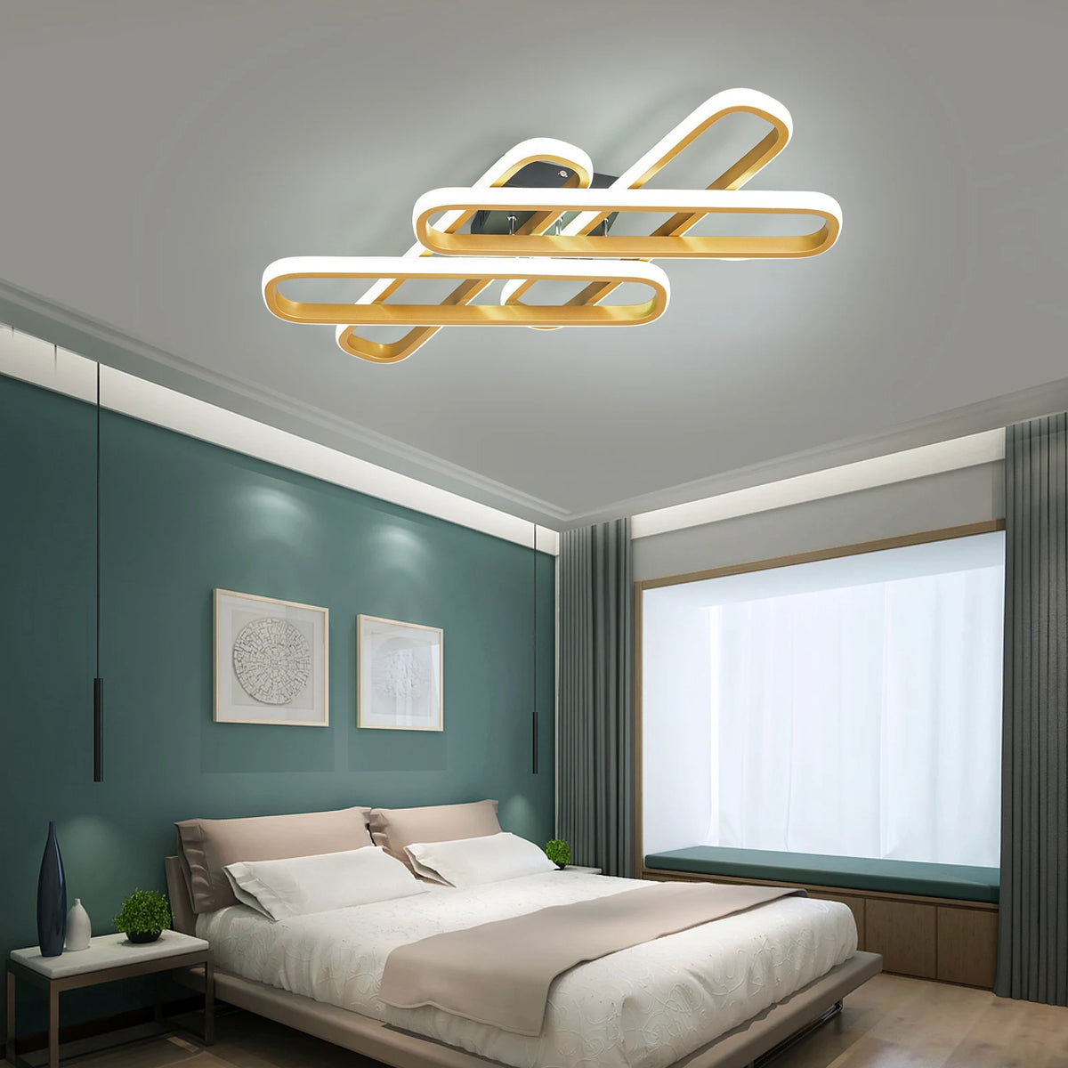 Modern creative LED chandelier for indoors - vue 6 sur 10