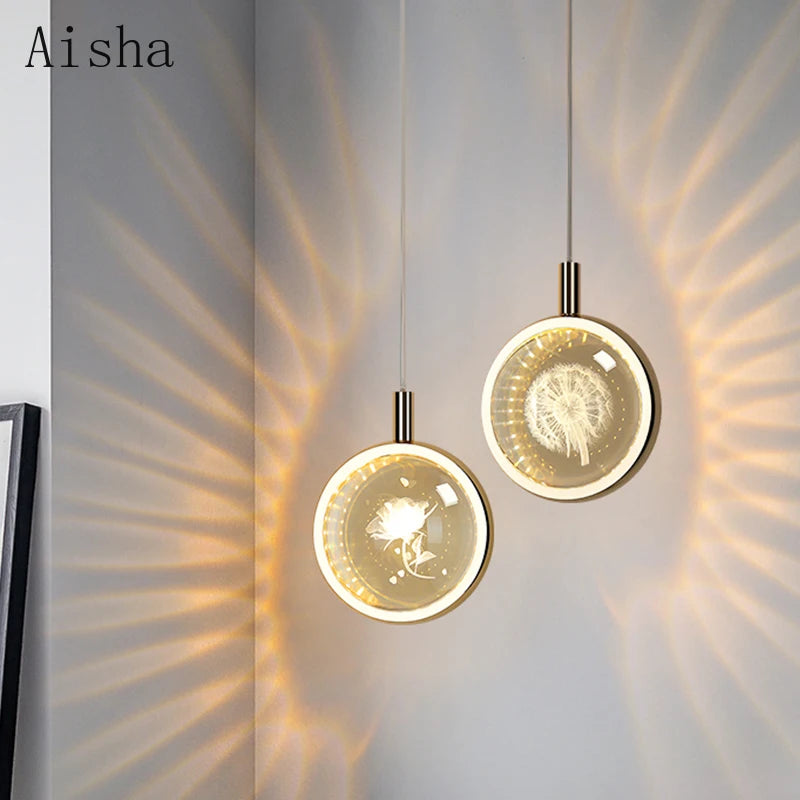 Luxury crystal pendant light for modern decor