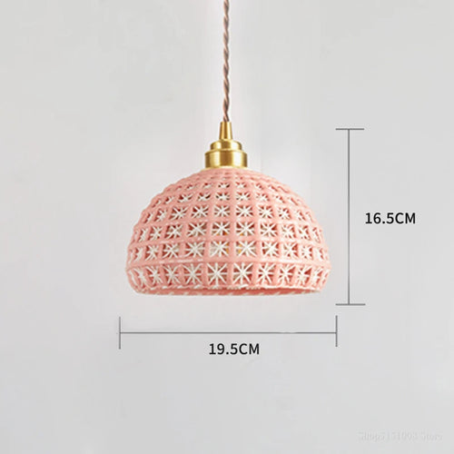 Nordic ceramic pendant light luminaria lighting - vue 9 sur 9