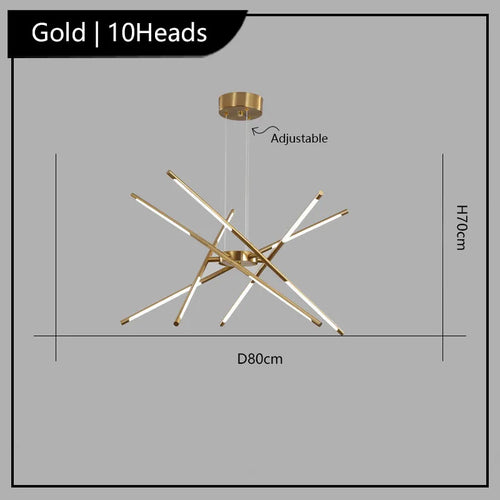 Winfordo creative design decorative LED pendant chandelier - vue 14 sur 14