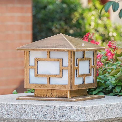 lampe extérieure rétro pour jardin et cour étanche - vue 4 sur 8