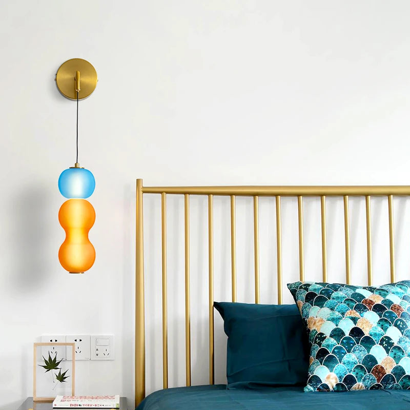 Creative decorative LED wall light for interiors