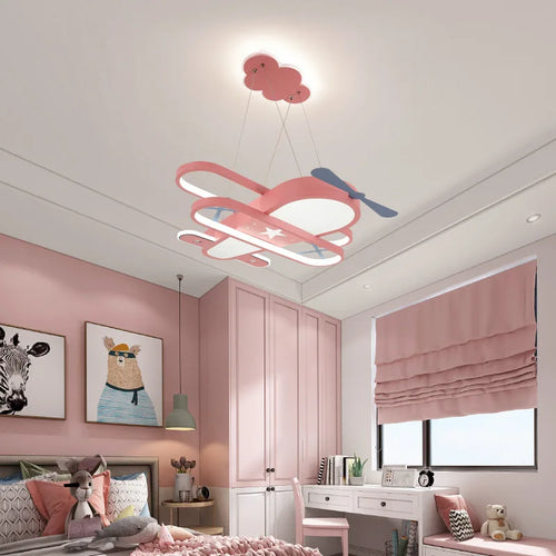 Airplane chandelier for children's room nordic creative decor - vue 2 sur 10