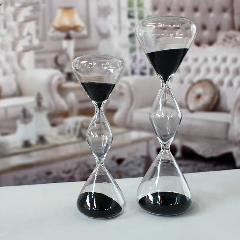 creative glass hourglass for decoration and gifts - vue 6 sur 11