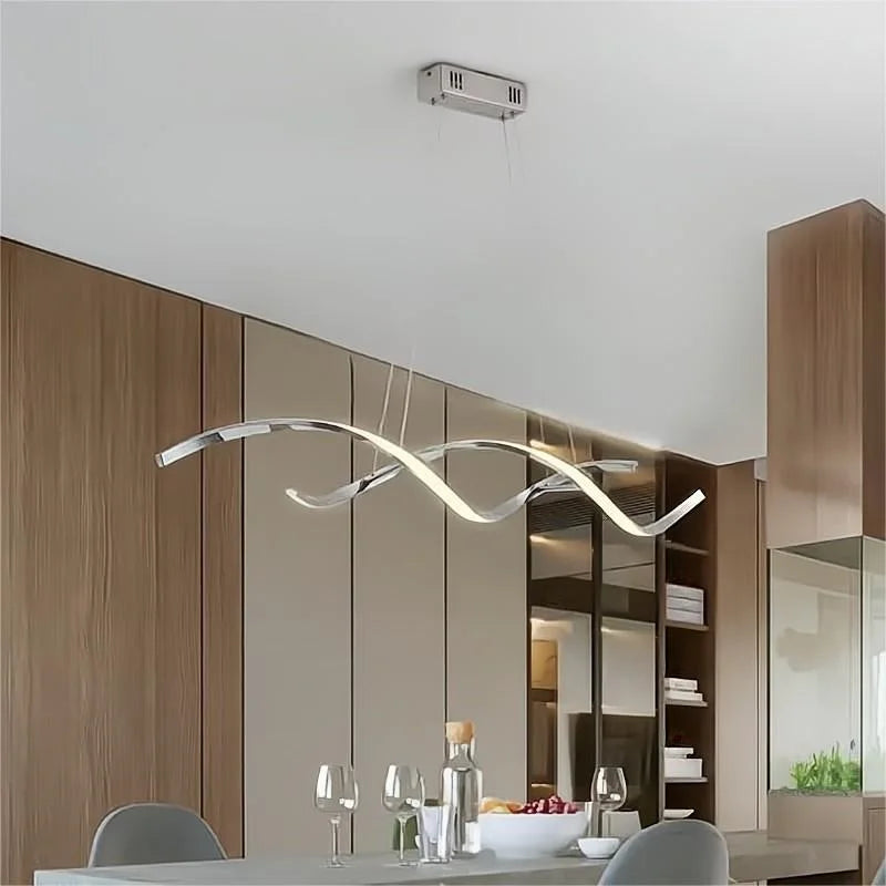 Modern luxury minimalist designer chandelier for bar - vue 3 sur 10