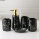 decorative ceramic bathroom set with accessories