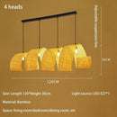 Japanese style bamboo chandelier for zen Asian decor