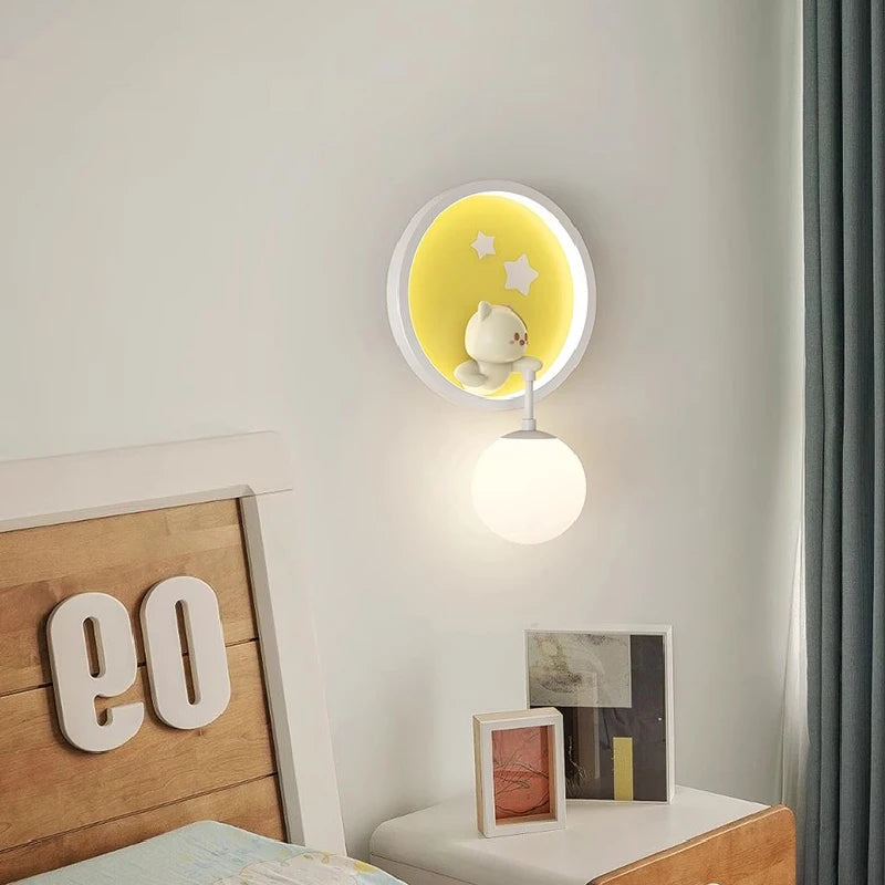 cute rabbit wall light for modern children's room