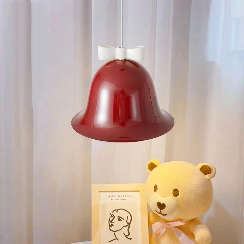 Children's pendant light with bow tie