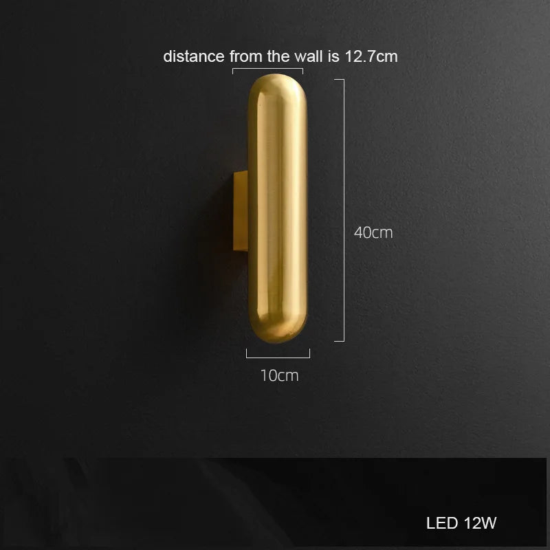 Vintage industrial dimmable LED wall light with remote control