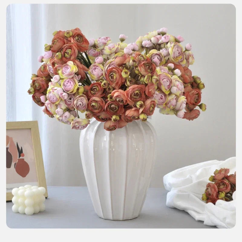Artificial rose bouquet for balcony decoration