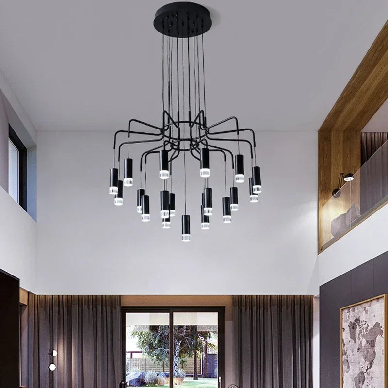 Modern creative LED ceiling light for interior decoration - vue 3 sur 7