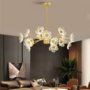 Modern floral chandelier for elegant interior decor