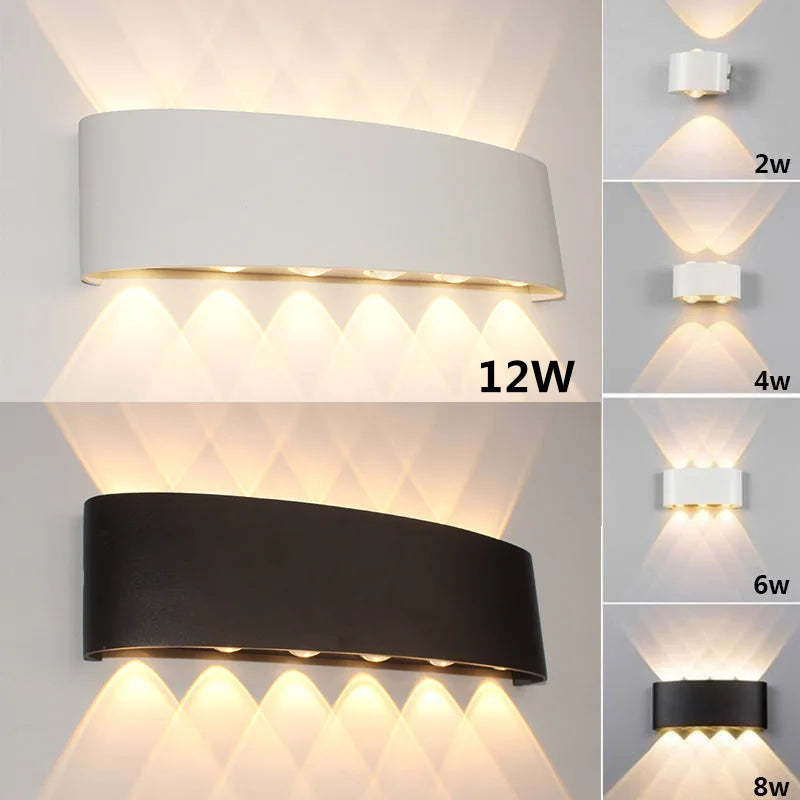 Aluminium LED wall light