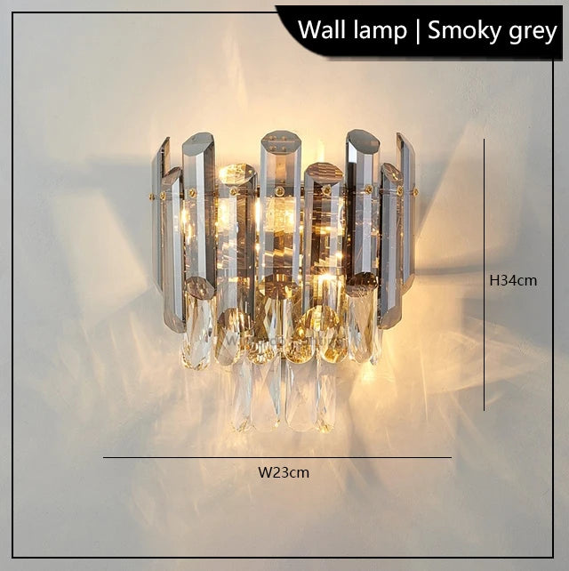 Modern luxury crystal led chandelier in stock