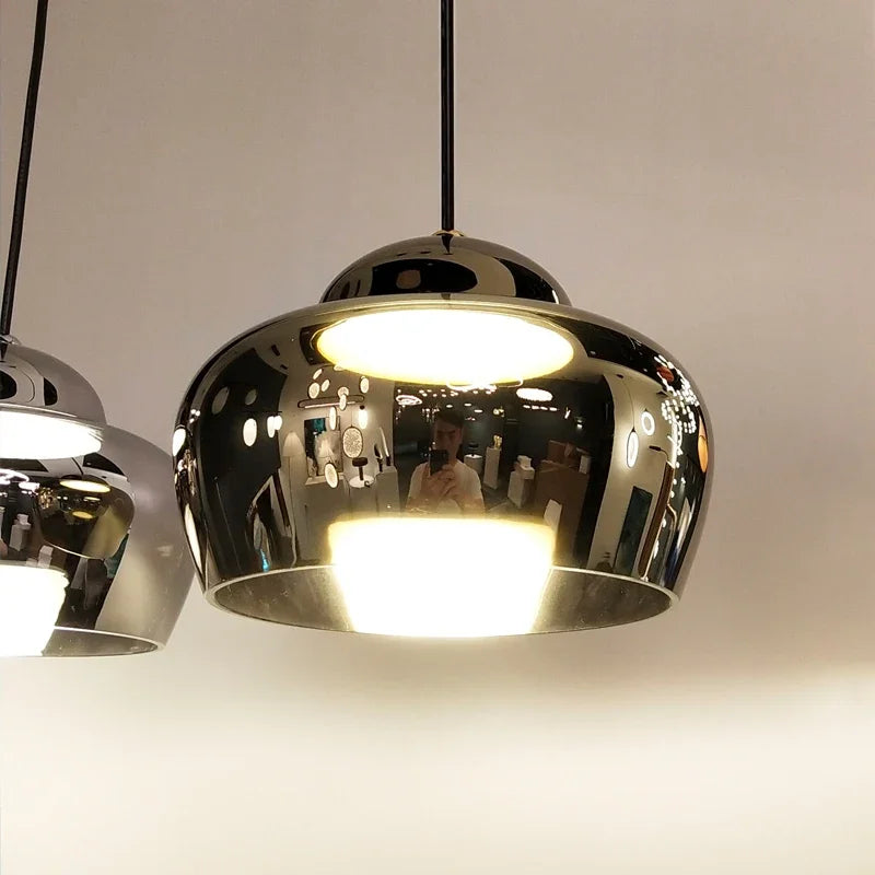 Modern glass pendant light for elegant interior decor