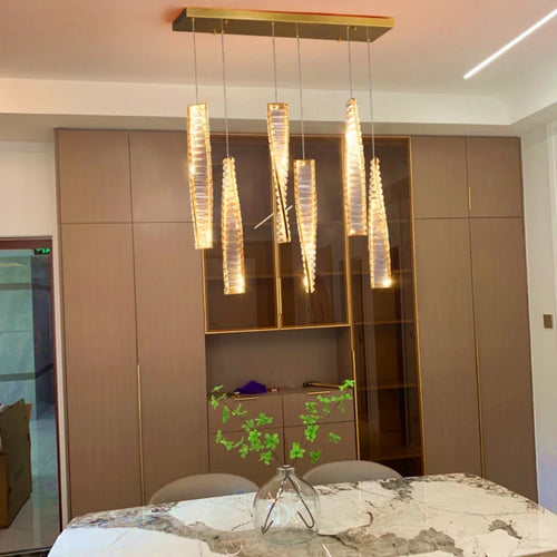 Modern crystal chandelier for an elegant atmosphere - vue 3 sur 11