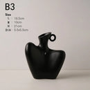 creative ceramic human vase for modern decoration