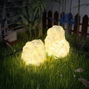 Decorative waterproof resin rockery outdoor post light