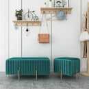 Nordic creative multifunctional velvet bench for living room and bedroom