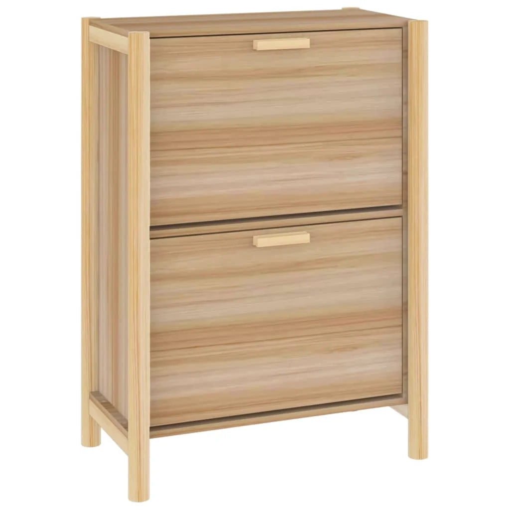 Shoe cabinet 57,5x33x80 cm wood Engineering - vue 2 sur 6