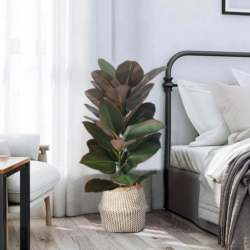 Artificial tropical ficus branches for indoor and outdoor decoration - vue 2 sur 10
