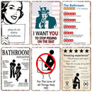 retro metal sign for fun wall decor