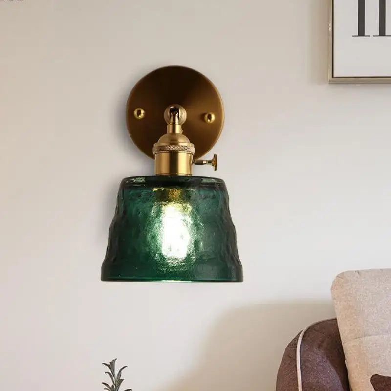 Vintage glass wall light for interior decoration