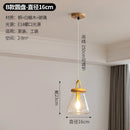 Clear glass art deco style pendant light for indoor lighting