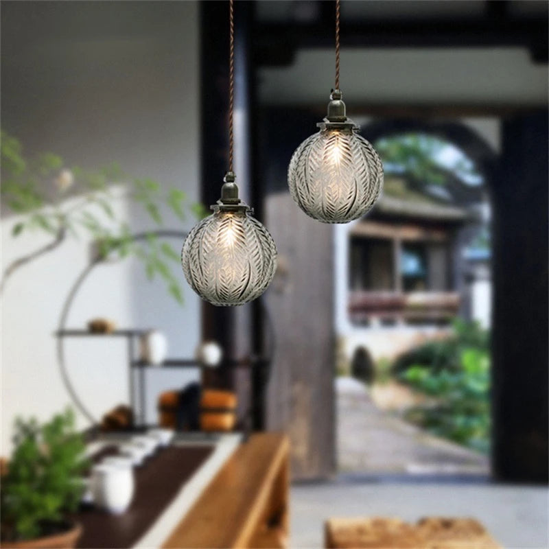 Modern glass pendant light nordic loft decorative style