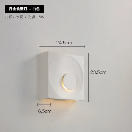Industrial cement wall light for creative lighting - vue 7 sur 11