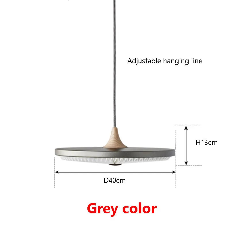 lustre moderne rond avec barre led plissée de haute qualité