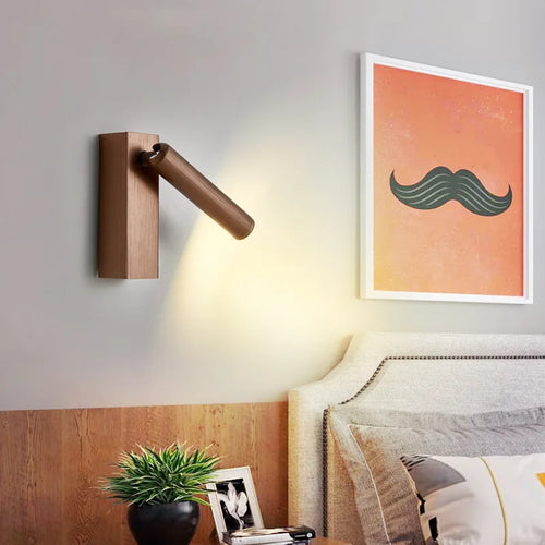 Rotating LED wall light with switch and USB port - vue 3 sur 19