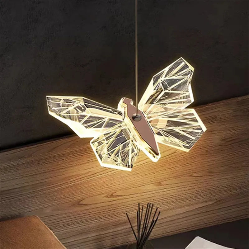 Nordic crystal LED pendant light for modern decoration - vue 3 sur 18