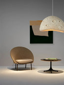 Minimalist wabi-sabi LED chandelier for loft and cafe decor